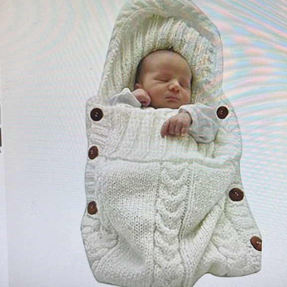 XMWEALTHY Other - XMEALTHY Newborn Baby Wrap Swaddle Blanket Knit Sleeping Bag receiving blanket